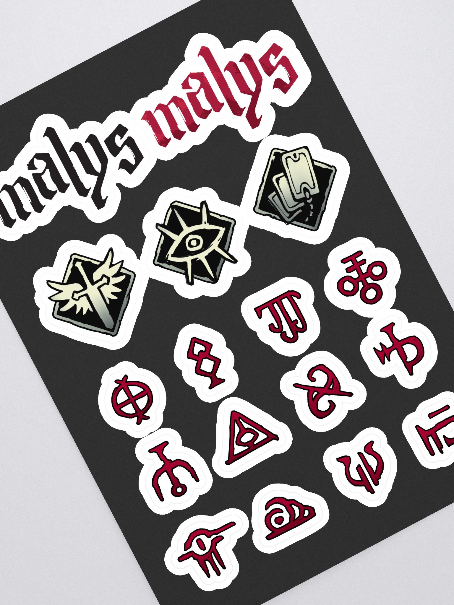 Malys Logo and Rune Sticker Sheet product image (1)
