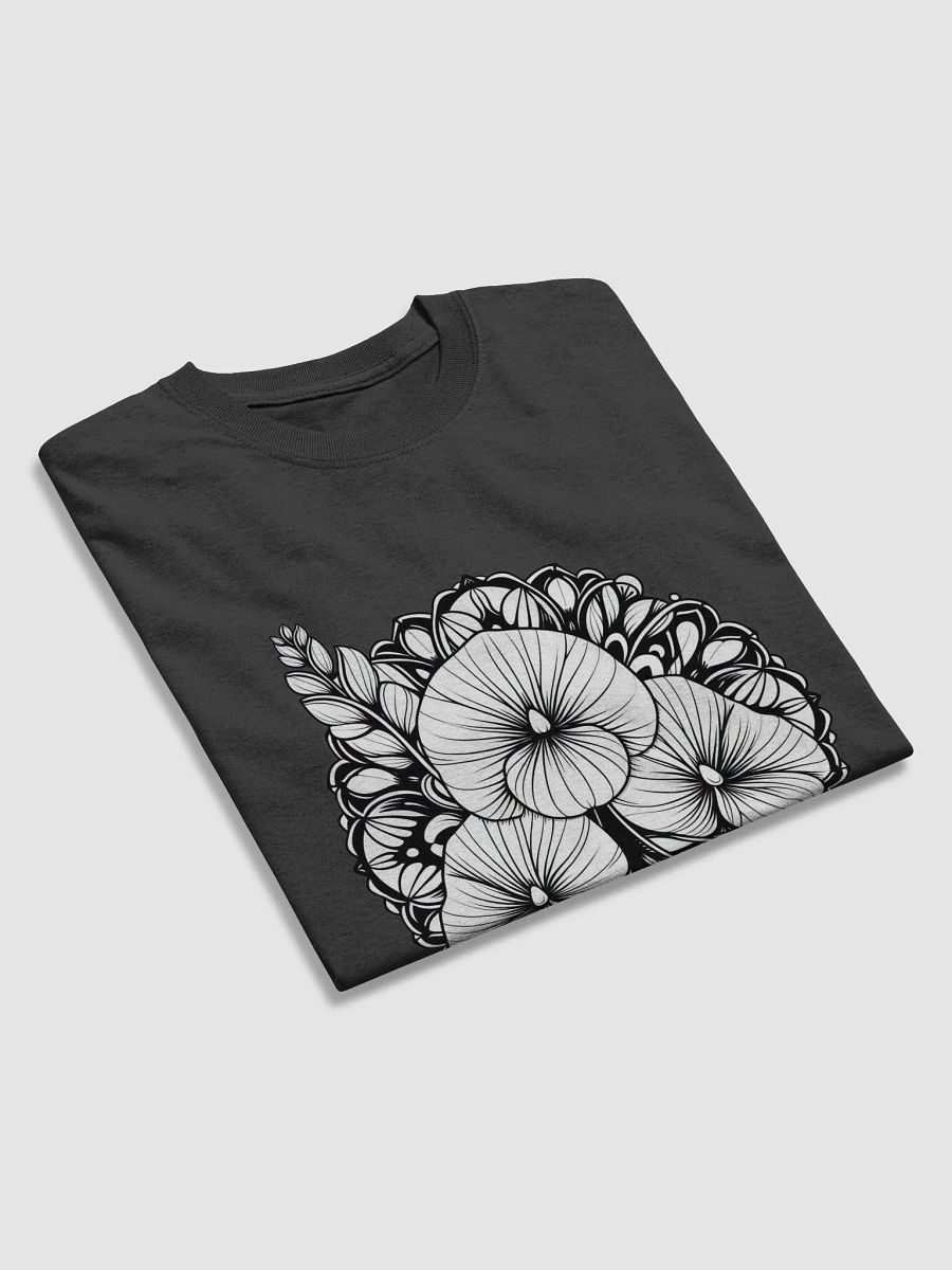 Stylish Black T-Shirt with Floral and Mandala Print – Unique Design for a Bold Look! product image (4)