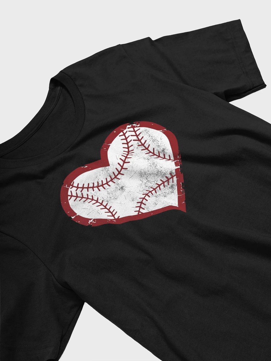 Vintage Baseball Heart Tee - Distressed Sports Lover Design product image (14)