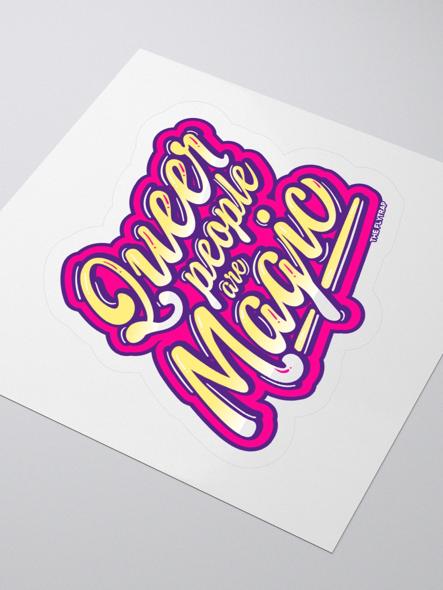 Queer People Are Magic purple sticker product image (8)