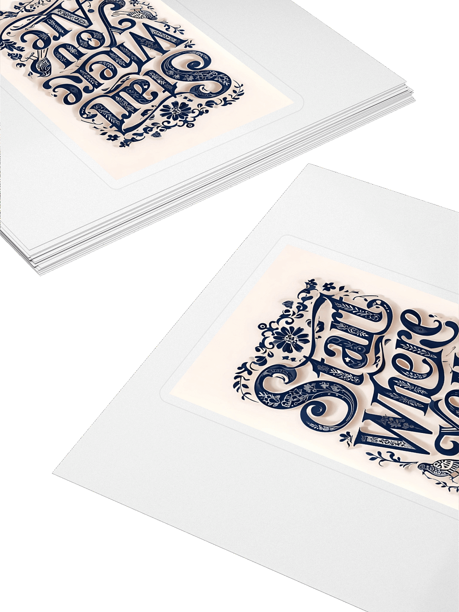 Start Where You Are – Motivational Typography Sticker product image (4)