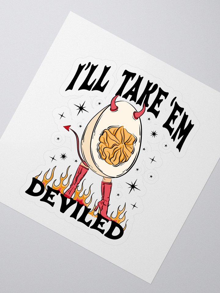 Devilish Egg Kiss Cut Stickers product image (2)