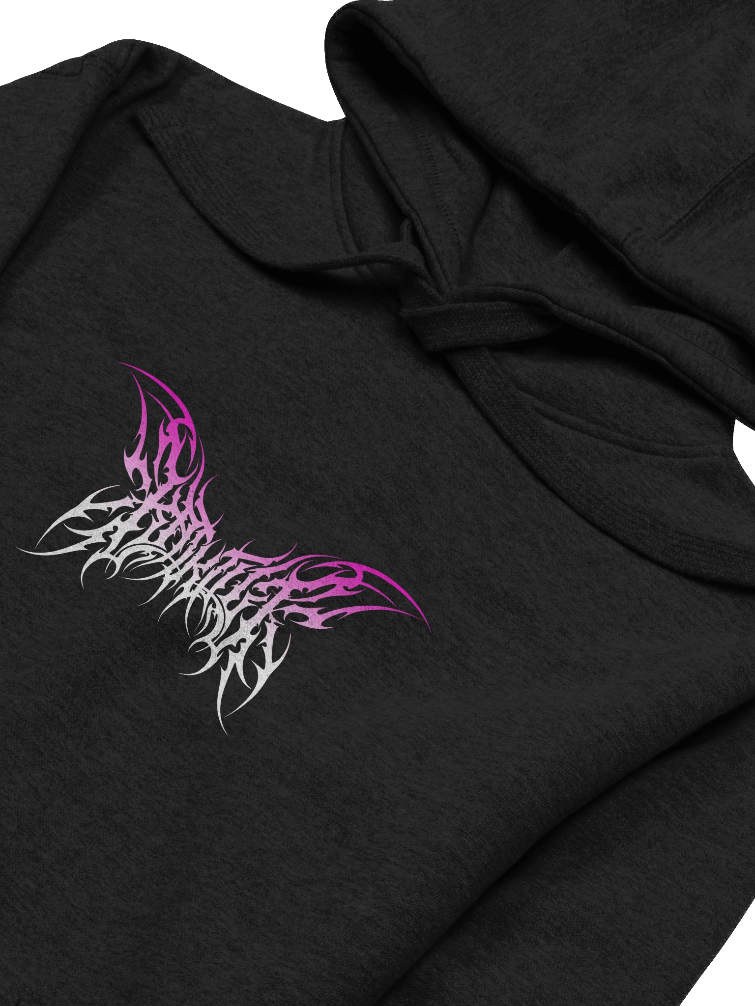 Kat Kult Hoodie (Pink & White logo) product image (11)
