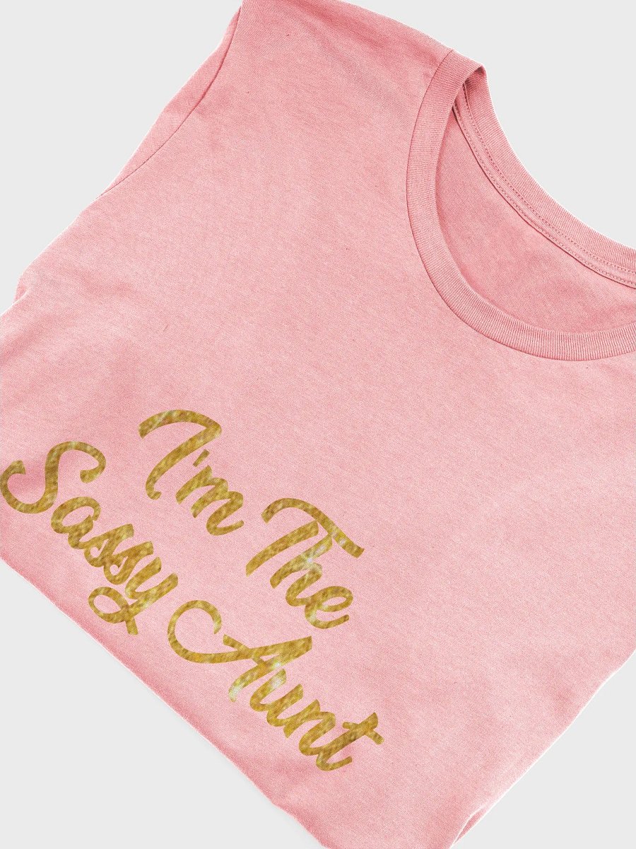 Sassy Aunt Glittery Pink Tee product image (56)