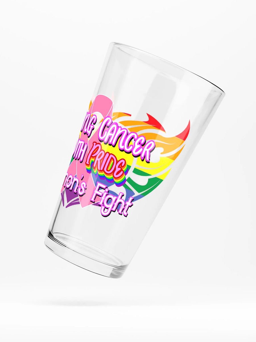 Fighting Cancer w/ Pride - Shaker Pint Glass product image (5)