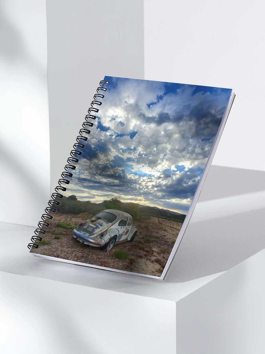 Rustic Volkswagen Beetle Spiral Notebook product image (3)
