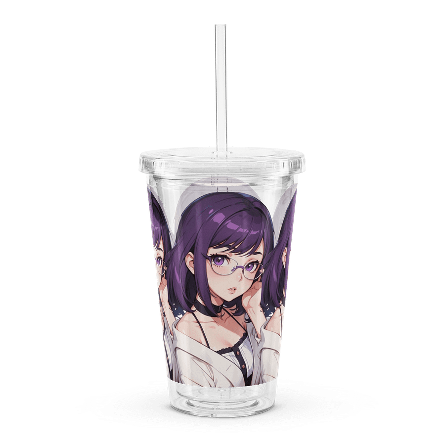 (Purple WAIFU) K Clear Plastic Tumbler product image (4)