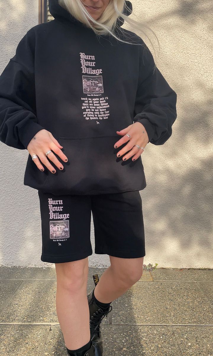 'Burn Your Village' Comfy Cotton Shorts product image (1)