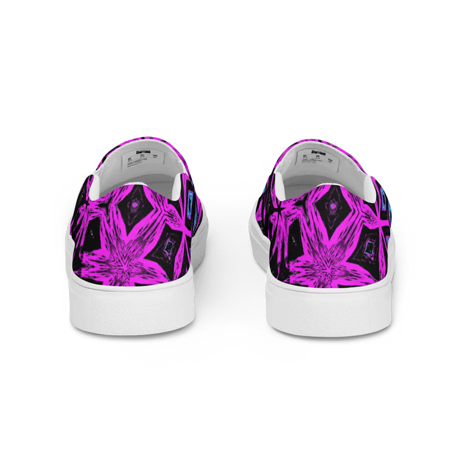 Abstract Vibrant Bold Kaleidoscope Pattern Men's Slip-Ons product image (5)