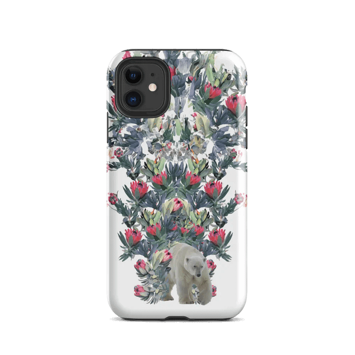 Polar Bear with Flowers Tough Case for iPhone product image (24)