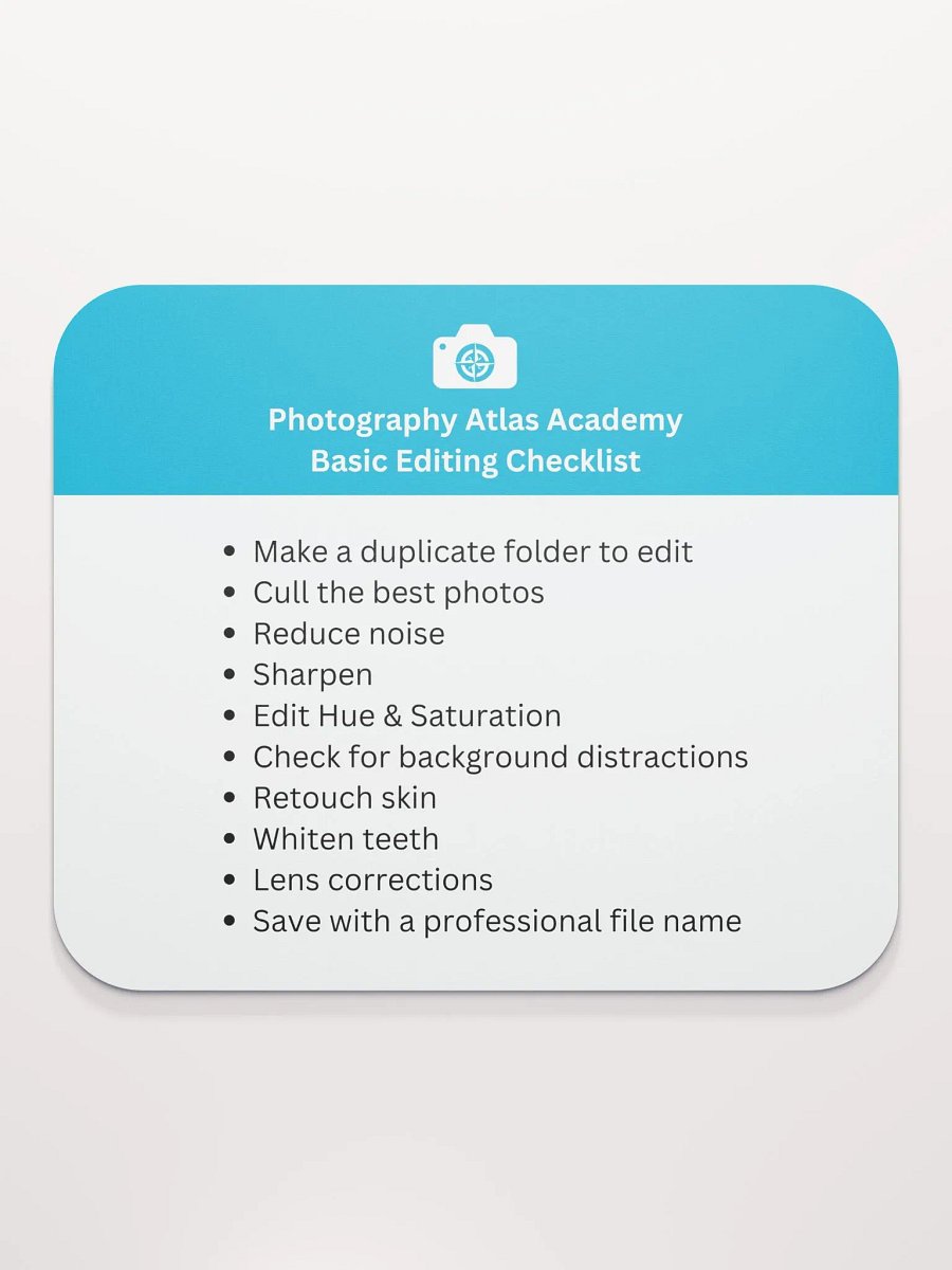 Basic Editing Checklist Mousepad product image (2)