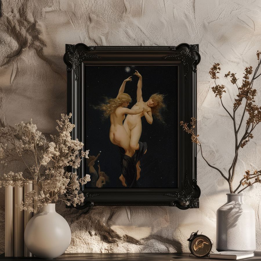 Twin Stars by Luis Ricardo Falero Vintage Art Print product image (30)
