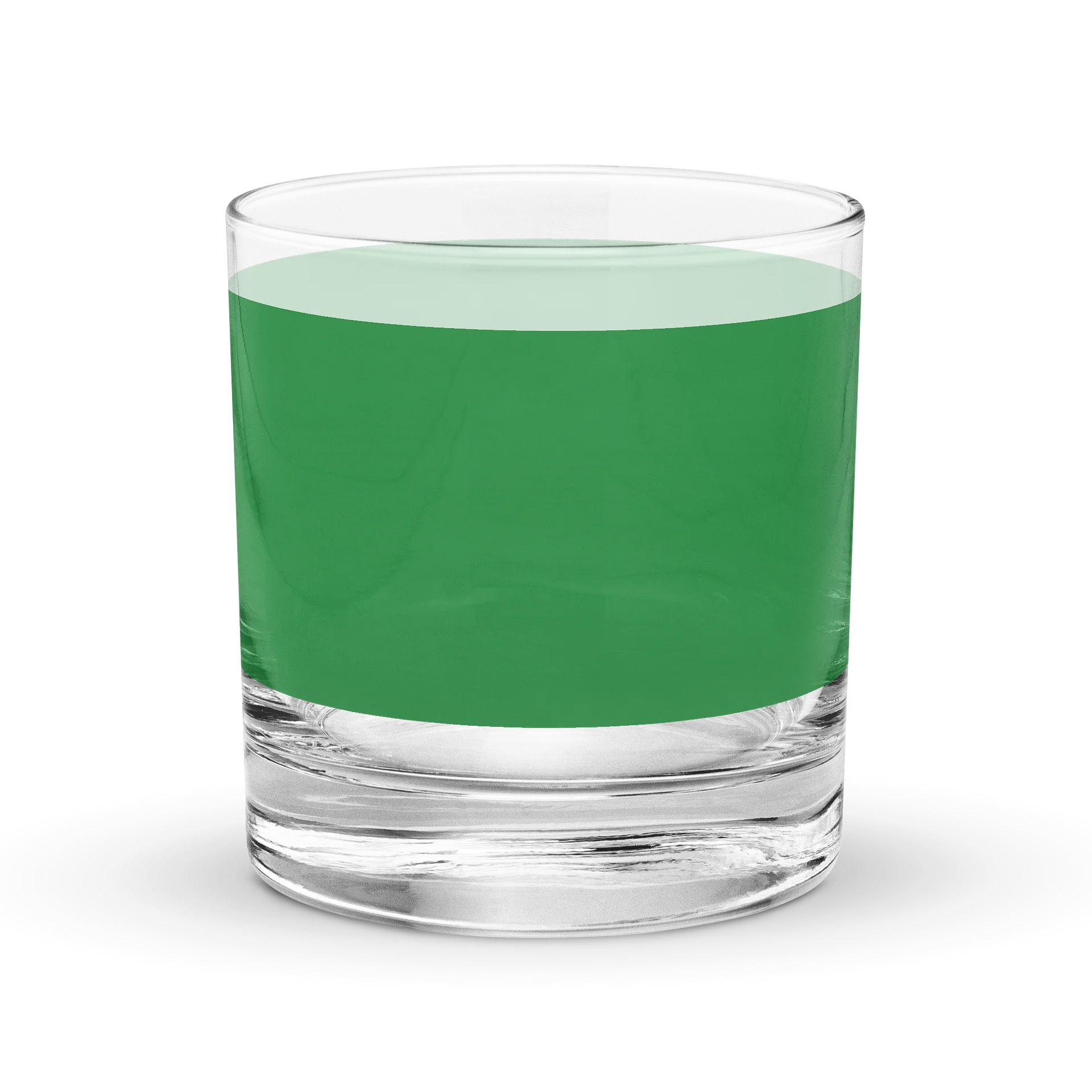 Green Stripe 1960's Retro Minimalist Old Fashioned Rocks Glass product image (4)
