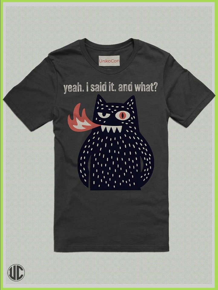 Dark Cat T-Shirt – Unisex Tee - UnkoCon Original T-Shirt product image (1)