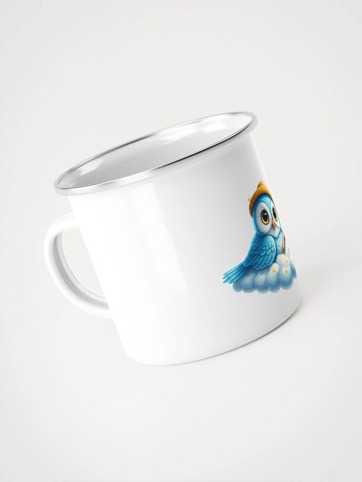 Cute enamel mug in the shape of an owl product image (2)