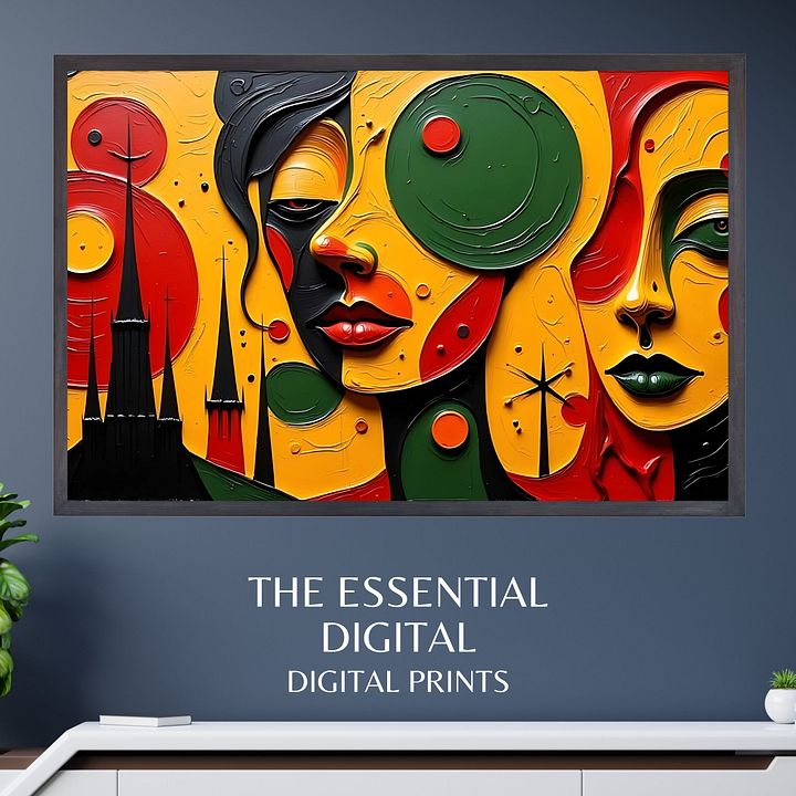 Church Folk TV Frame Art/Wallpaper Juneteenth Picture Print for Black History Art product image (1)