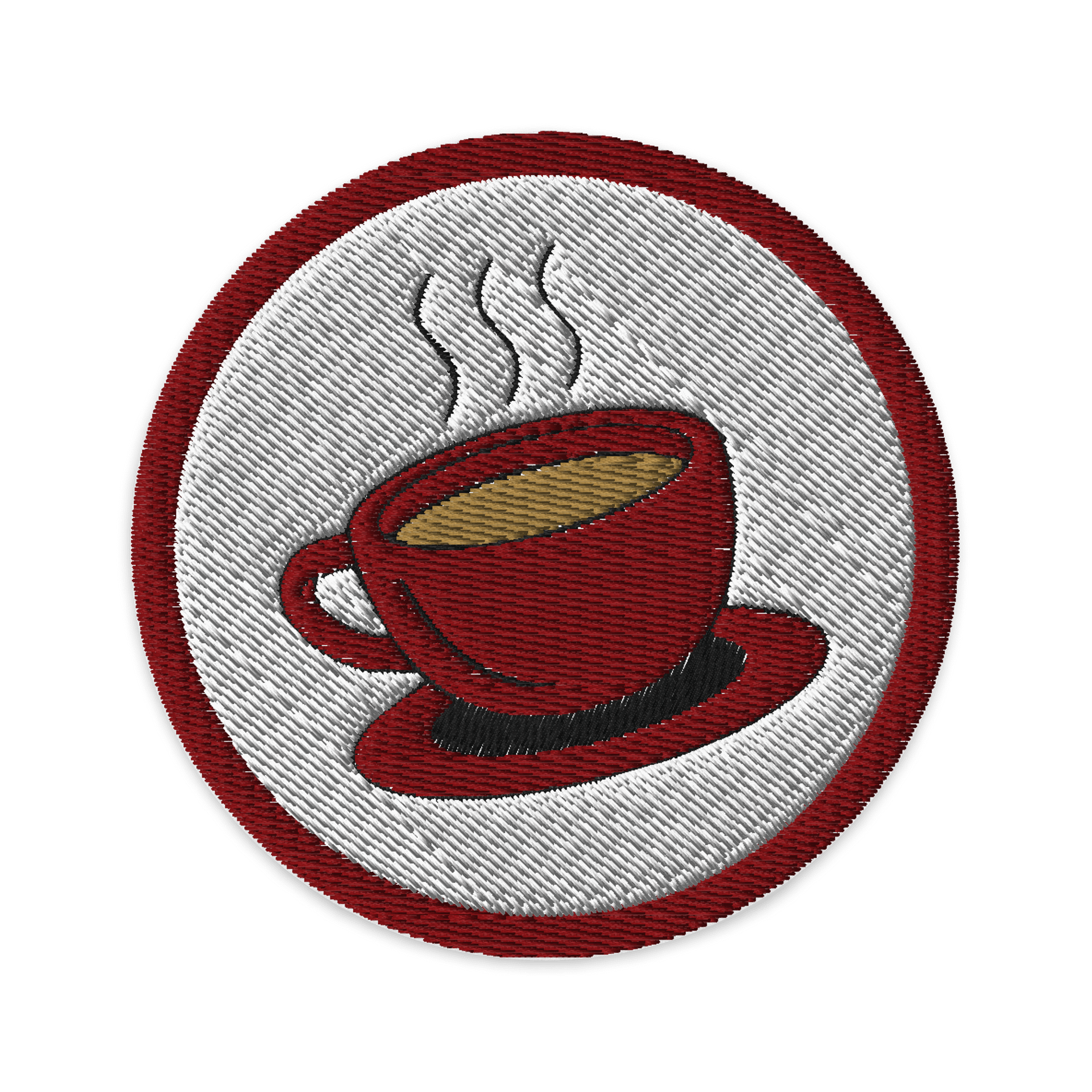 Steamy Cup Embroidered Patch product image (1)