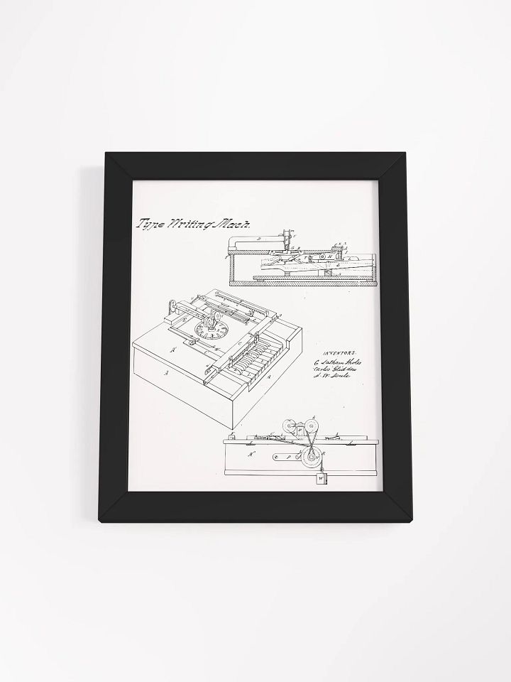 Sholes, Glidden, & Soule – Type Writing Machine (Typewriter) product image (1)