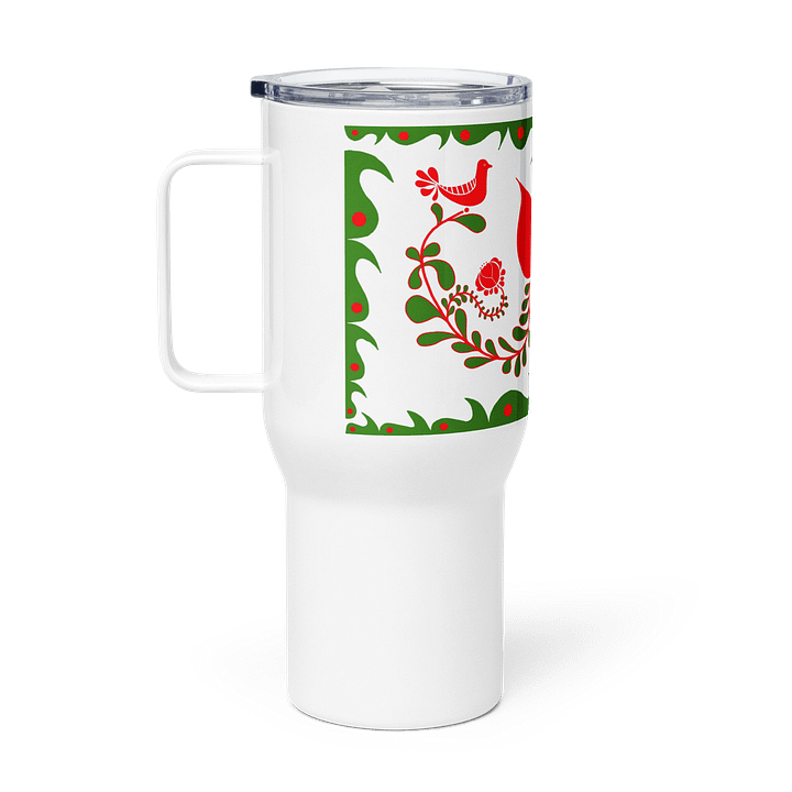 Hungarian Folk Art Floral Symphony Travel Mug product image (1)