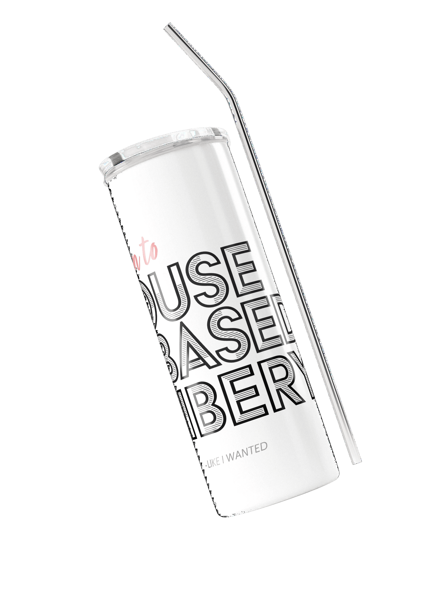 Mouse Based Bribery Stainless Steel Tumbler (White) product image (3)