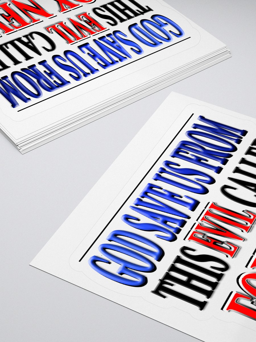 God Save Us From This Evil Called Fox News - Sticker product image (5)