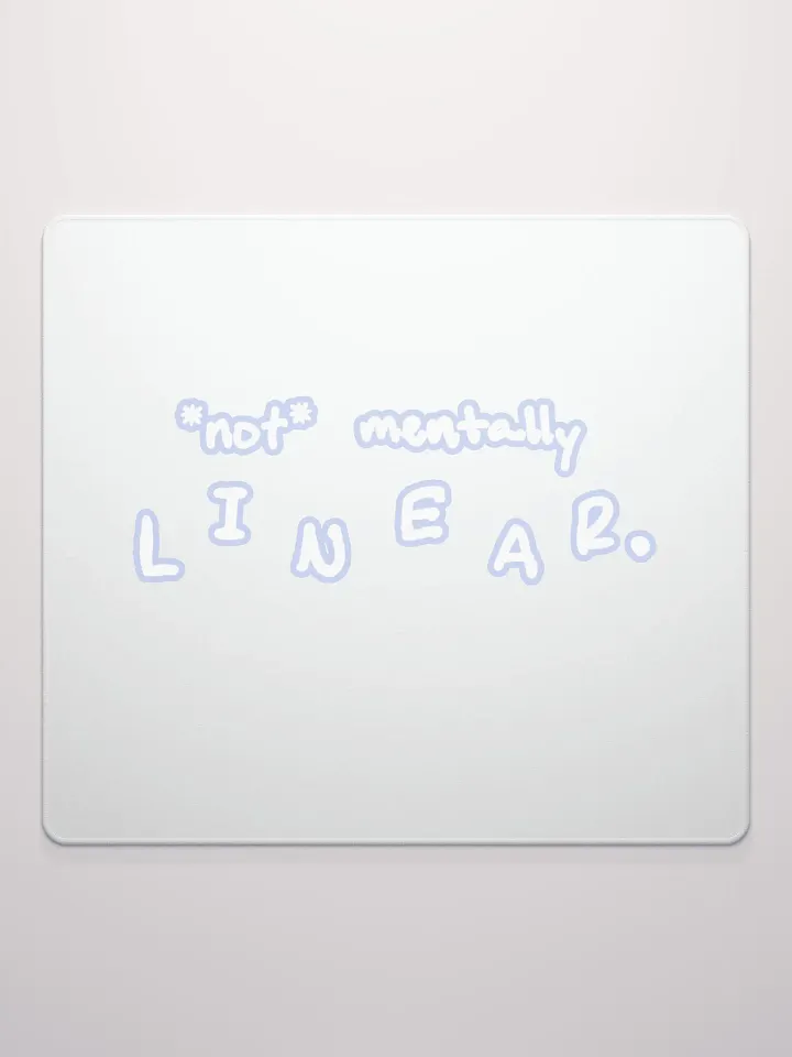 *not* mentally linear (lined design, #BDCAEF) mouse pad product image (2)