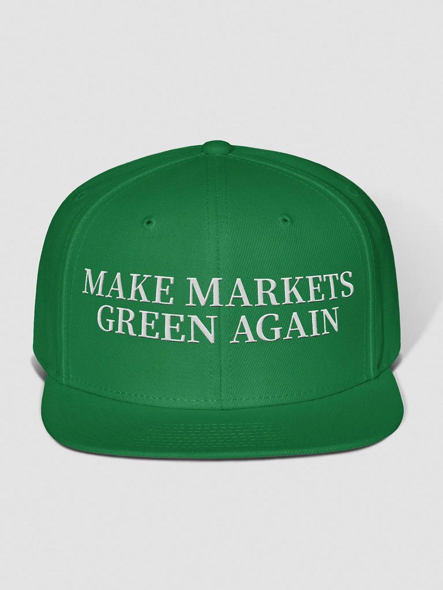 MAKE MARKETS GREEN AGAIN Vivid Snapback product image (2)