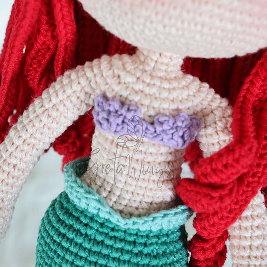 Patrón de Amigurumi de Sirenita (Descarga Digital) product image (3)
