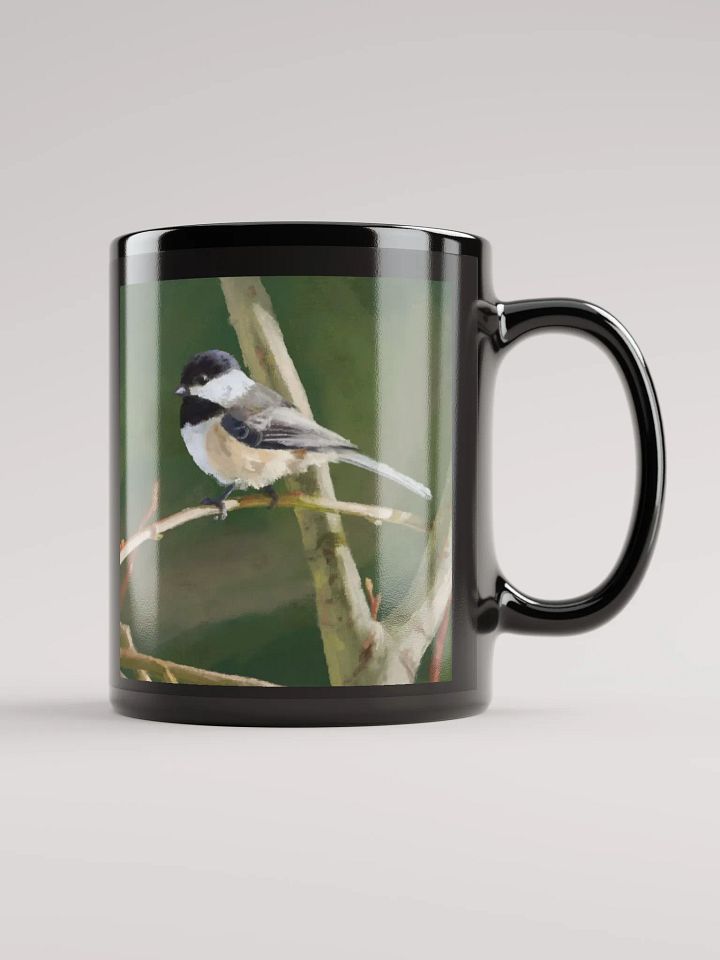 Black-capped Chickadee Black Mug product image (1)