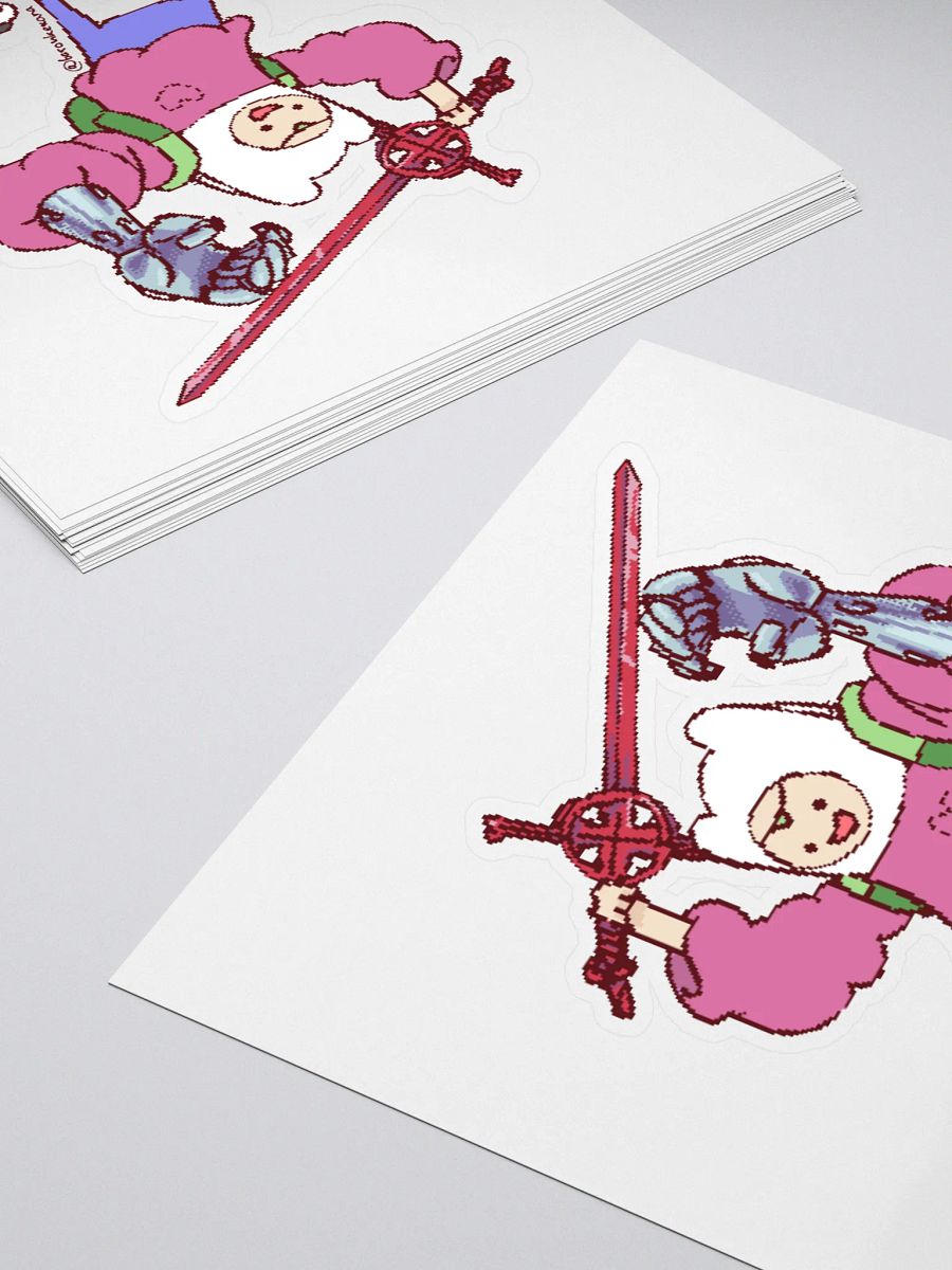 Adventure Time Finn the Human Pink Sweater Gauntlet of the Hero Sticker product image (11)