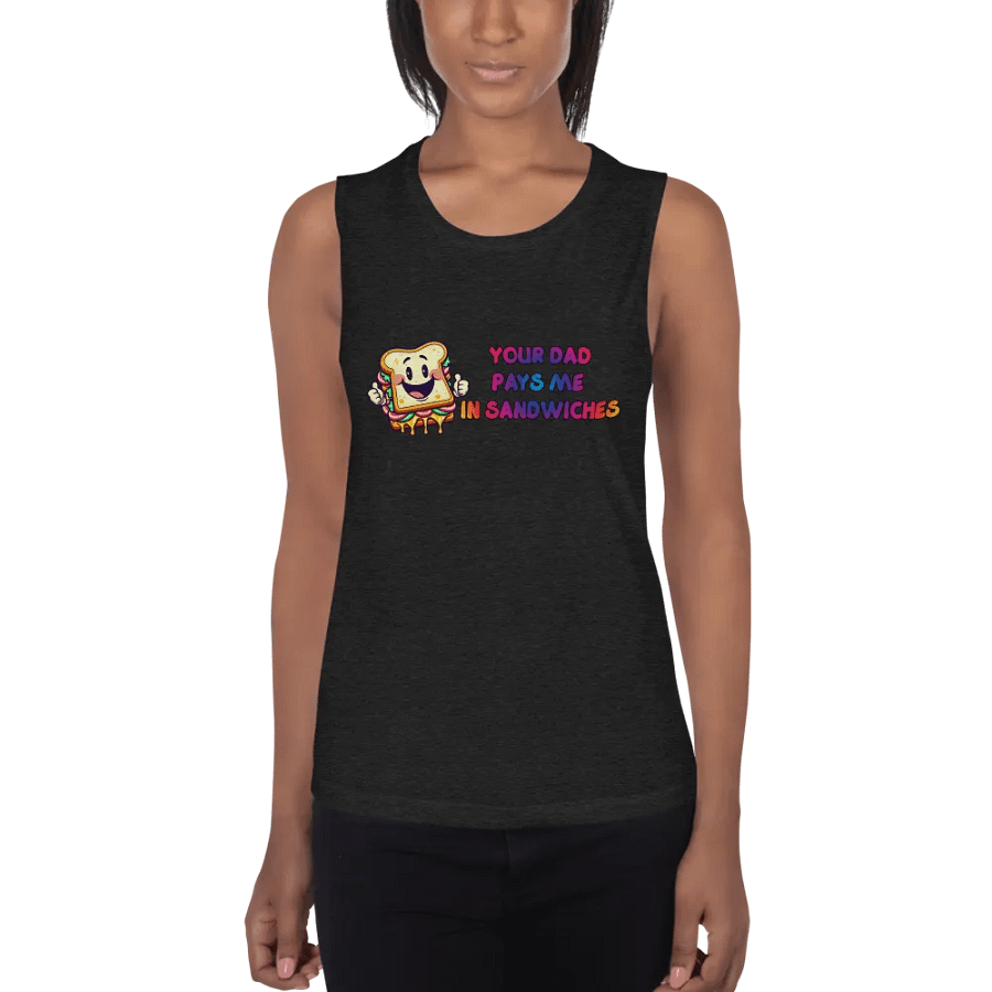 Jay - Your DAD Pays Me In Sandwiches - Women's Tank Top (Black) product image (1)