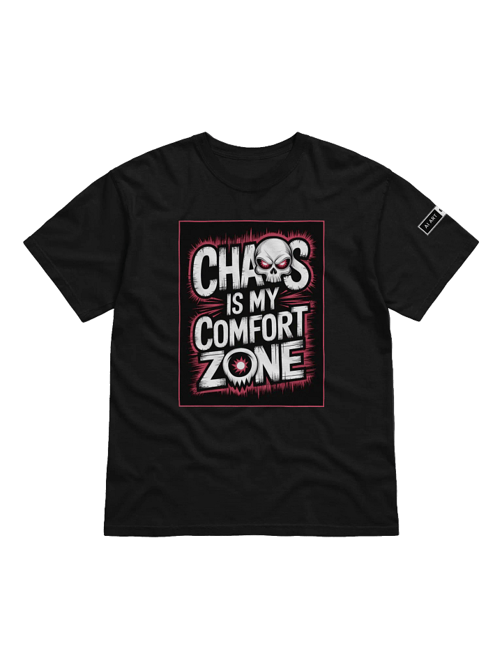 "CHAOS IS MY COMFORT ZONE" 100% cotton T-shirt product image (3)
