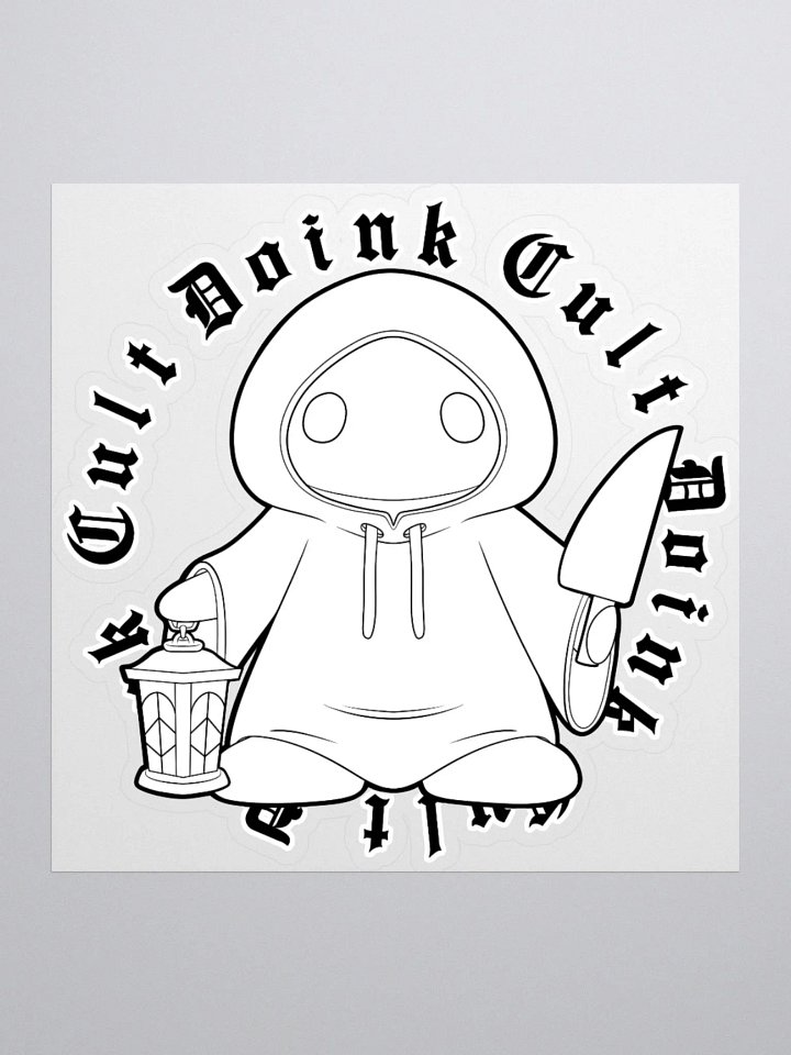 Doink Cult Black/White Sticker product image (1)