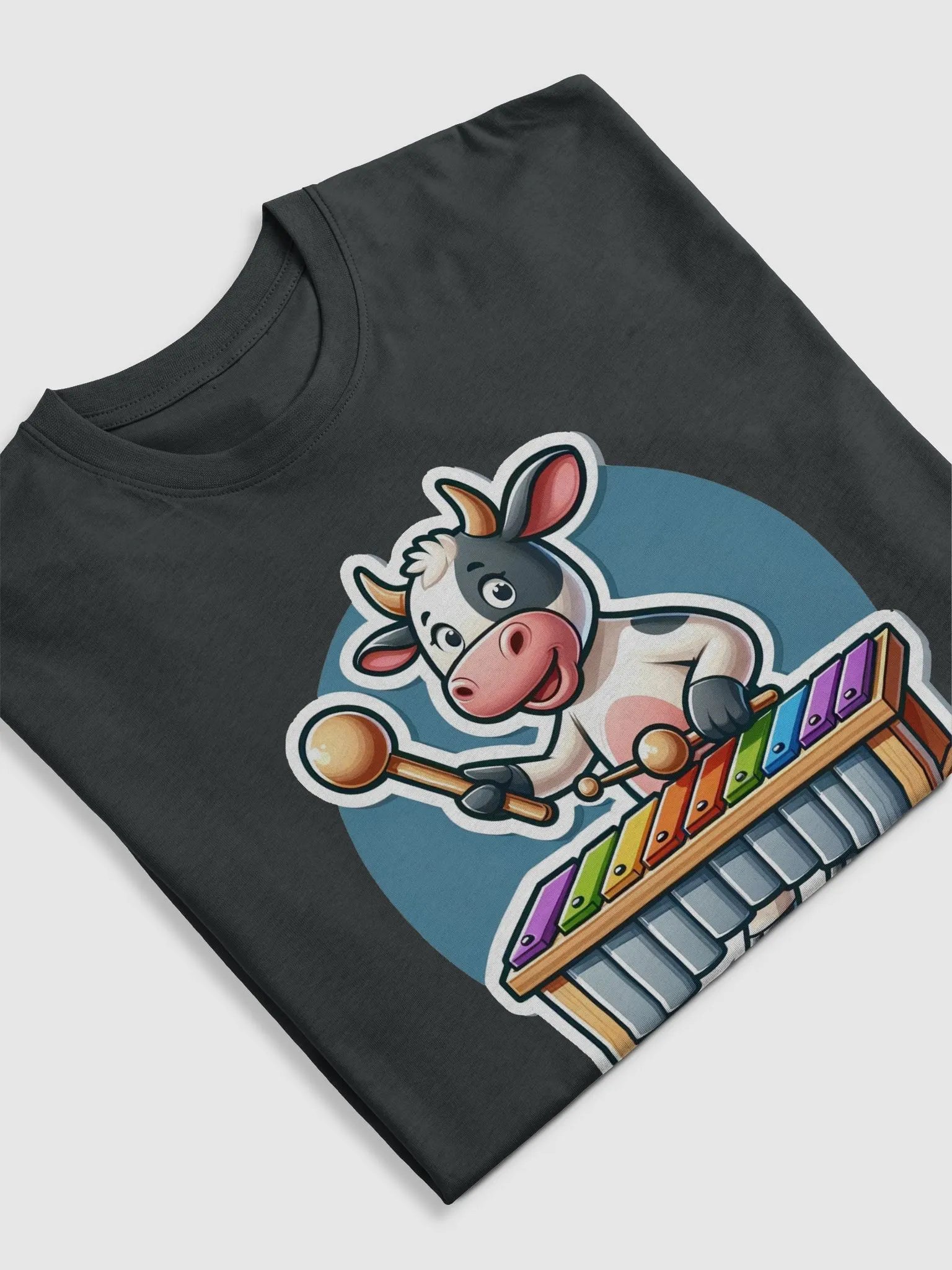Cow playing Marimba T-Shirt product image (5)