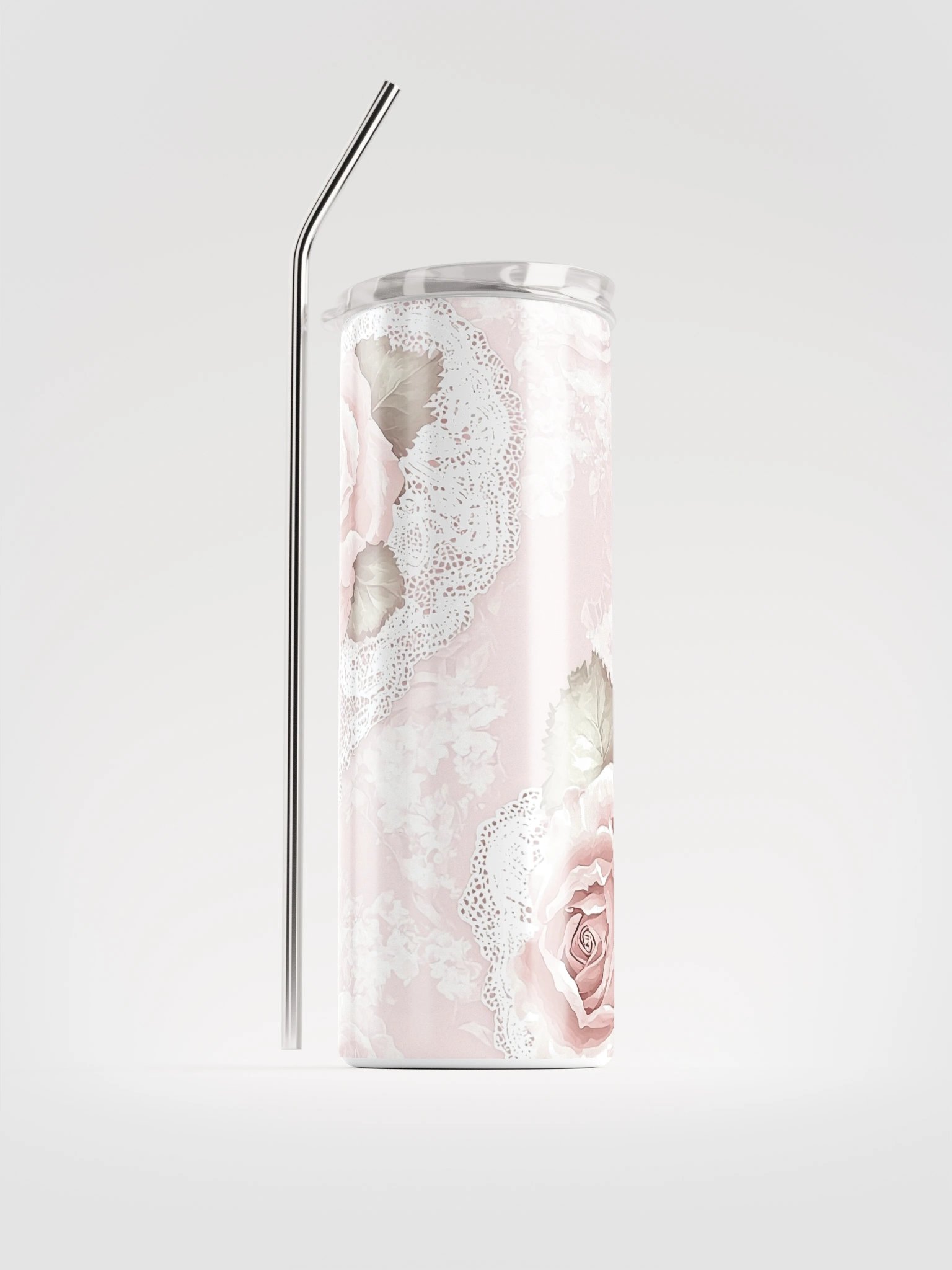 Lace Rose Stainless Steel Tumbler product image (1)