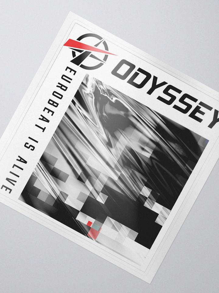 Eurobeat Is Alive (Black Text) - Sticker product image (2)