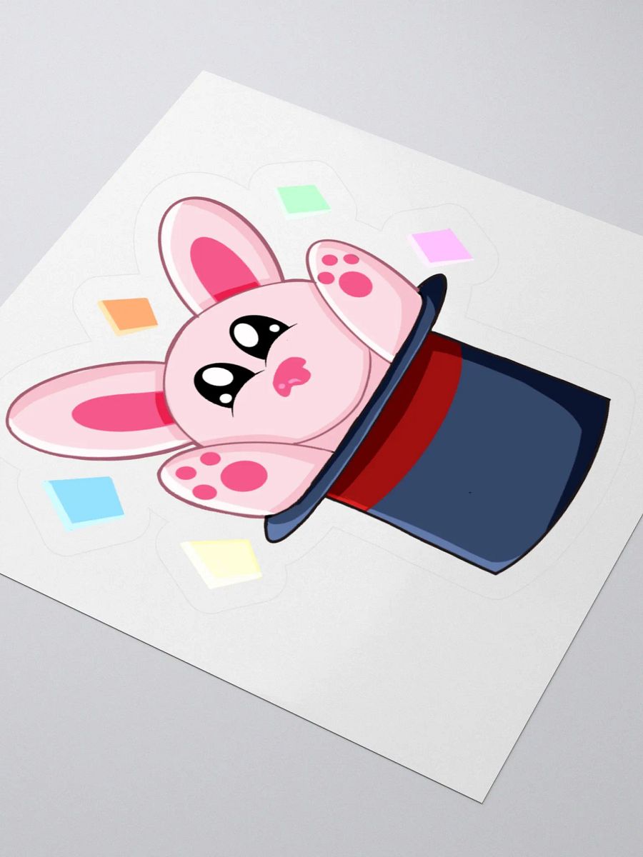 Magic Bunny Kiss Cut Sticker product image (7)