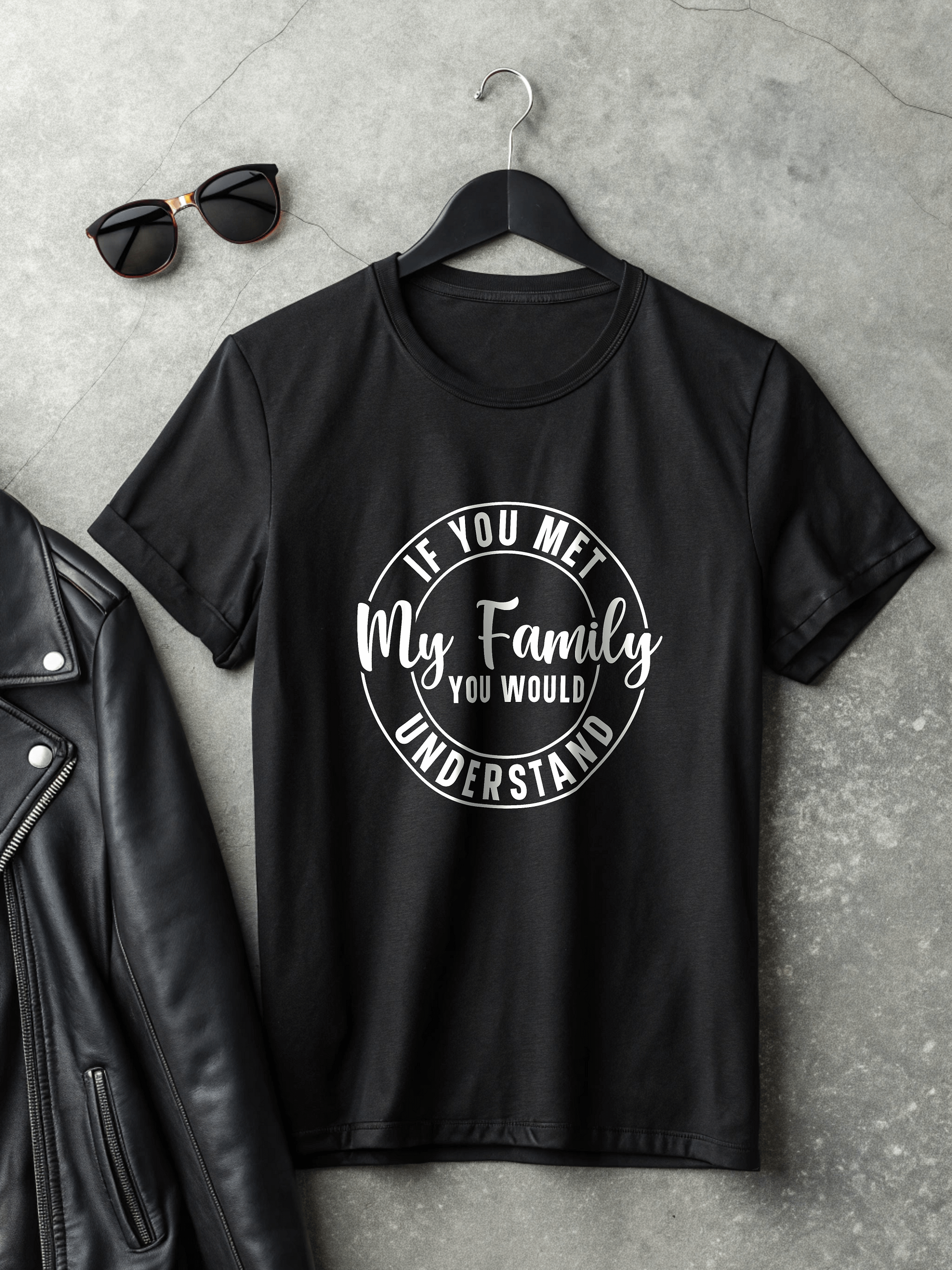 If You Met My Family You Would Understand Women's Black T-Shirt product image (2)