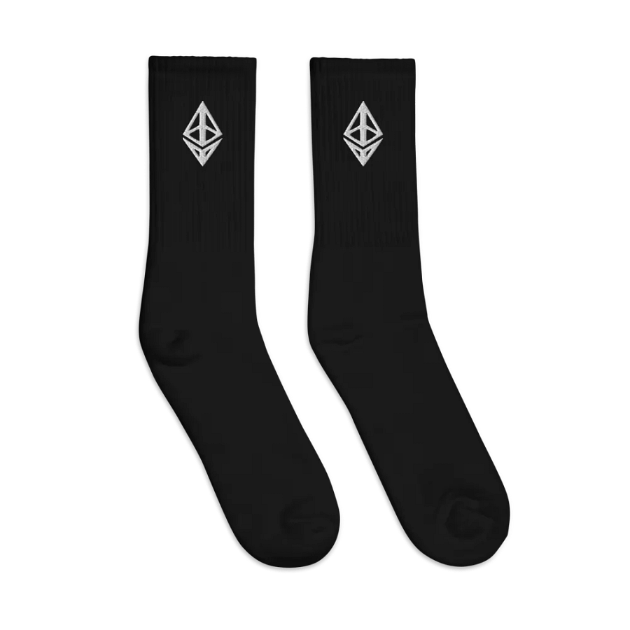 Ethereum Socks - black product image (3)