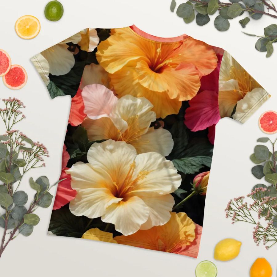 Hibiscus Serenade: Petal Perfect Tees product image (6)