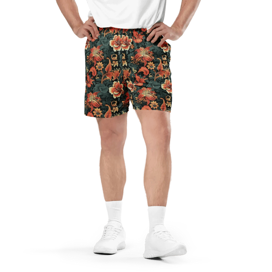 Sunset Flowers | Recycled Unisex Mesh Shorts product image (3)