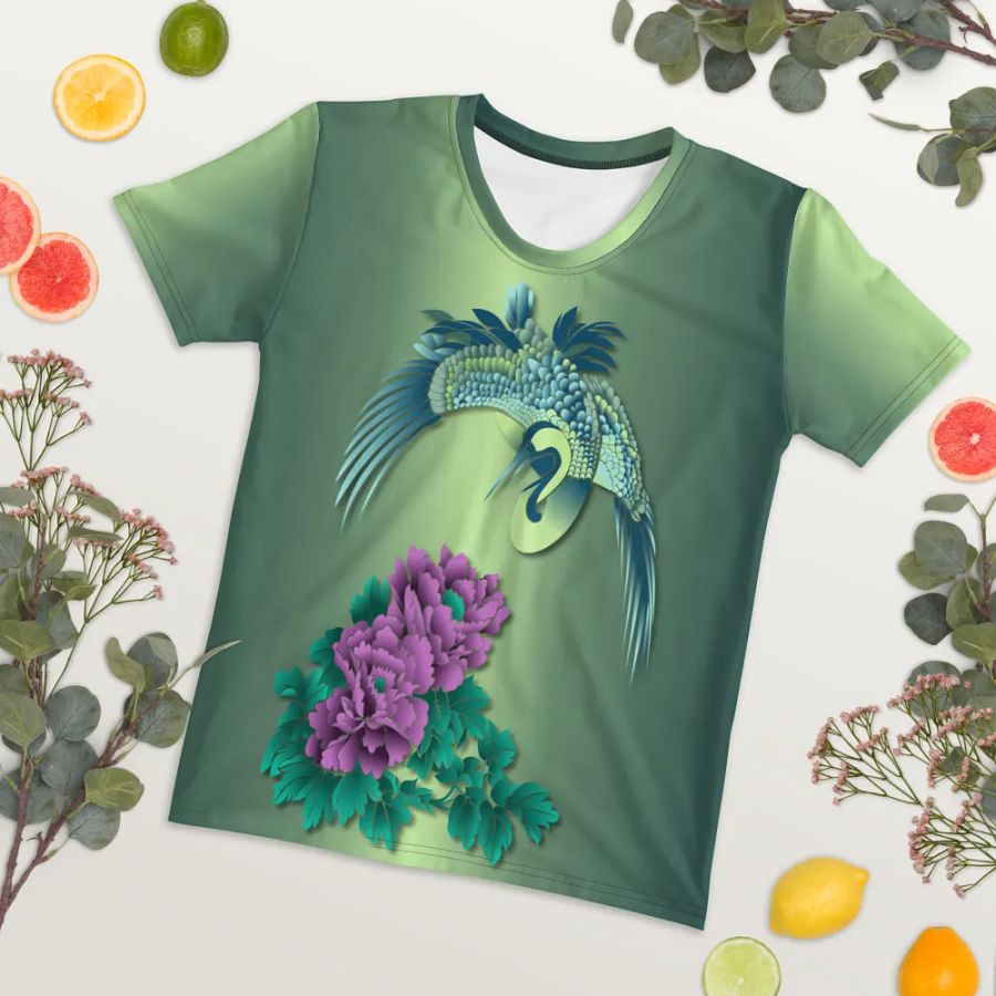 Japanese Crane All Over Print T-shirt product image (7)