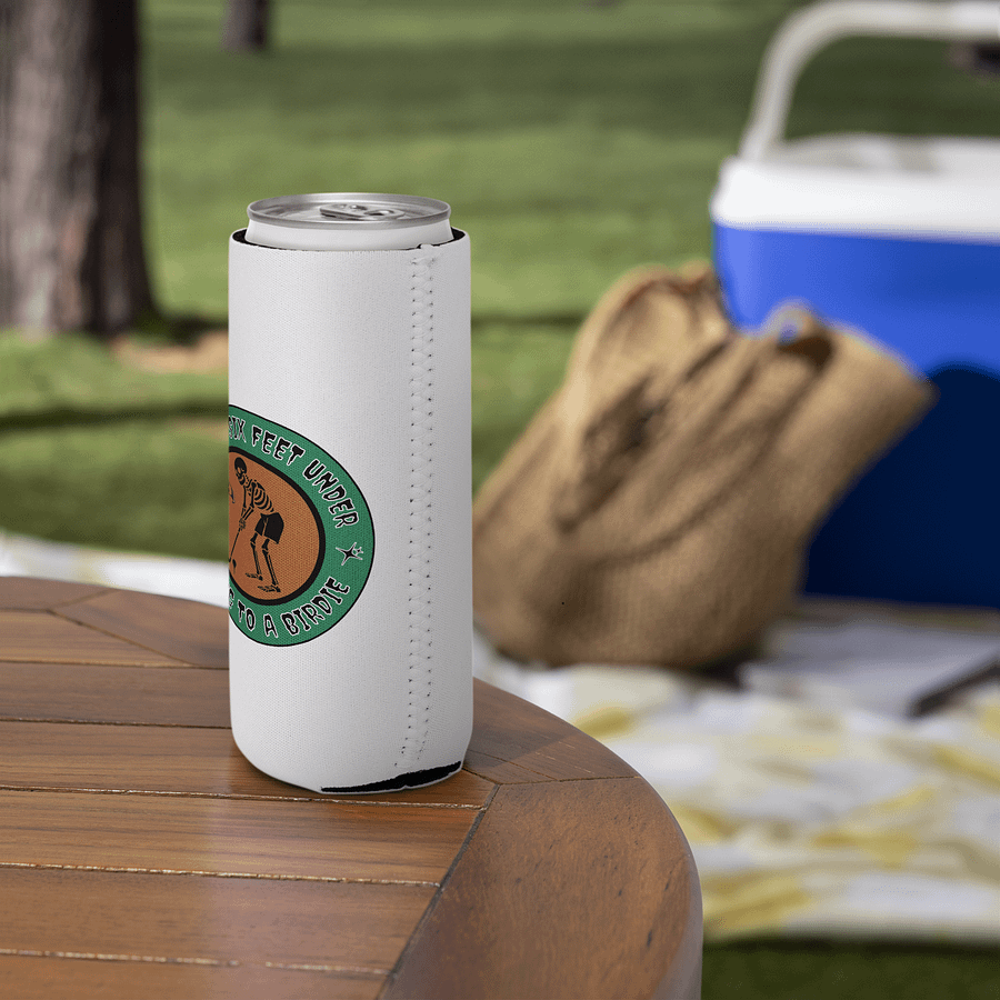 Finally Six Feet Under Golfing To A Birdie Can Cooler product image (5)