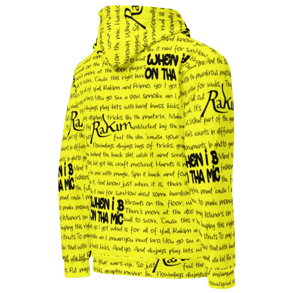 When I B On Tha Mic - Rakim - YELLOW - Unisex Hoodie product image (4)