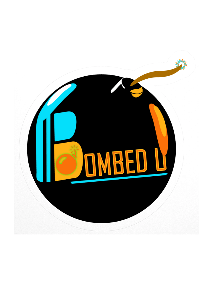 BOMBED U Logo Sticker product image (1)