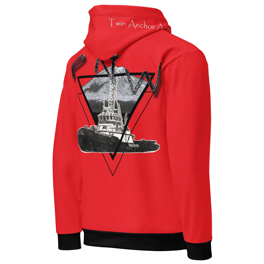 Red Triangle-Mt Raine- PNW Millennium Tug Hoodie product image (5)