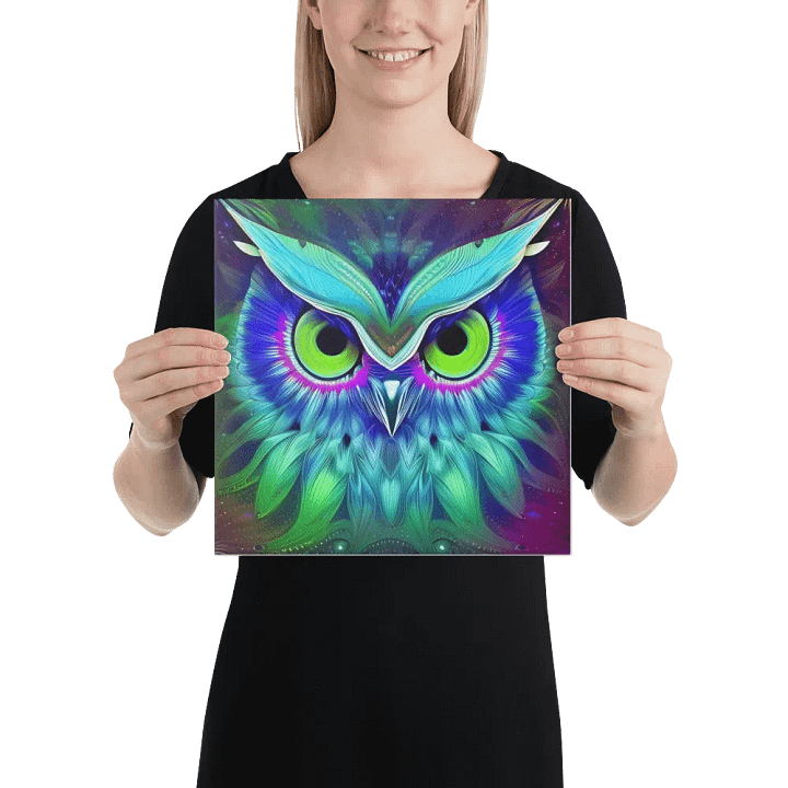 Fantasy Fractal Owl Art - v18 product image (2)