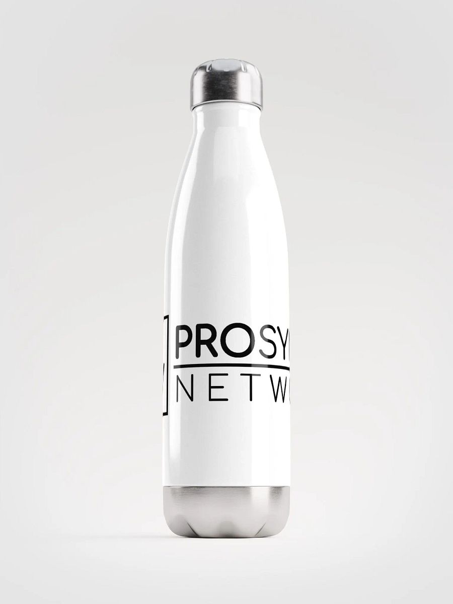 Pro SYnth Network Stainless Steel Water Bottle - White product image (1)