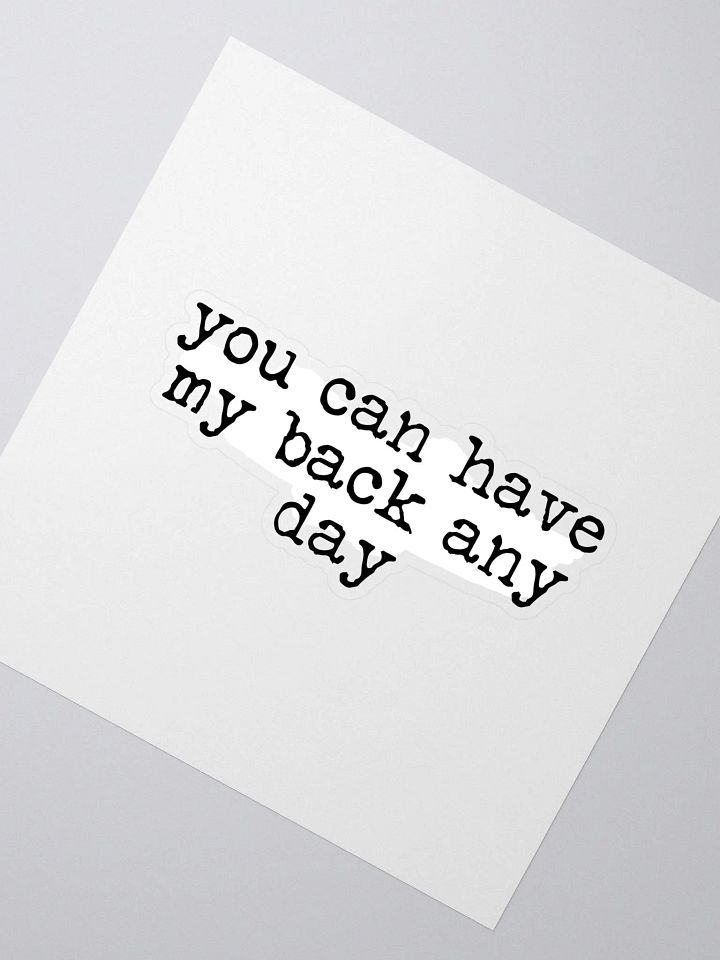 You Can Have My Back Buddie Quote Sticker product image (2)
