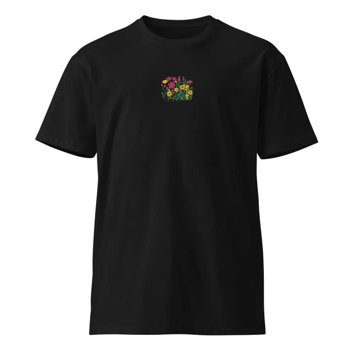 floral field embroidered t-shirt product image (1)